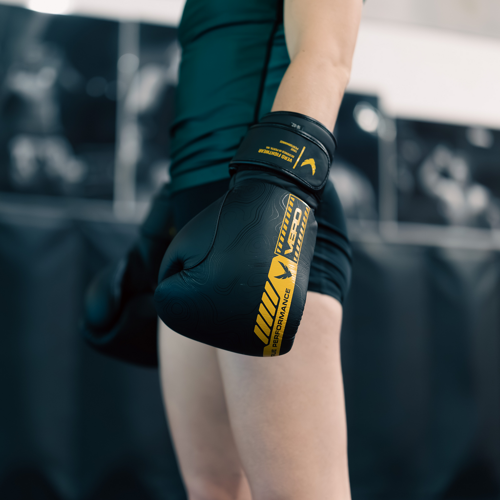 VERO - Counter-Series Boxing Gloves - Black & Yellow