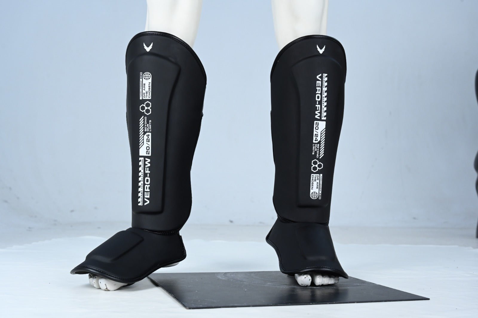 VERO - Apex Shin Guards - Black - Vero Fightwear