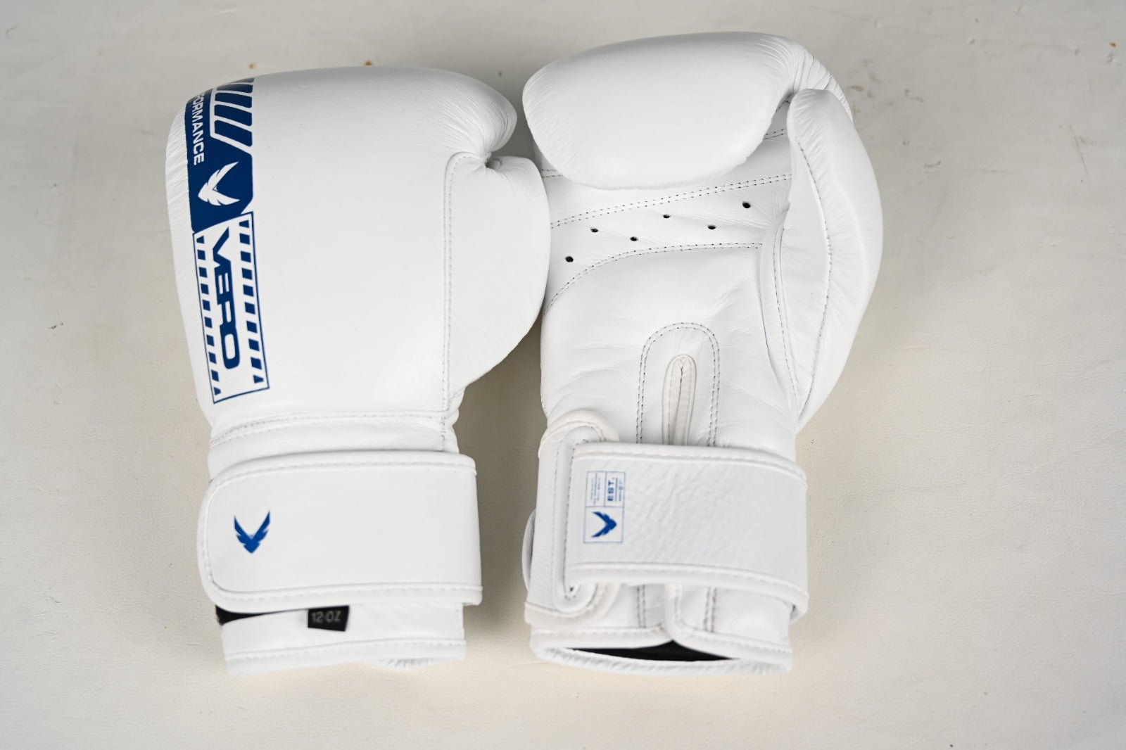 VERO - Contour - Series Boxing Gloves - White & Blue - Vero Fightwear