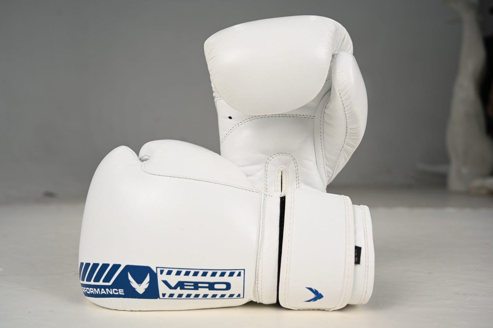 VERO - Contour - Series Boxing Gloves - White & Blue - Vero Fightwear