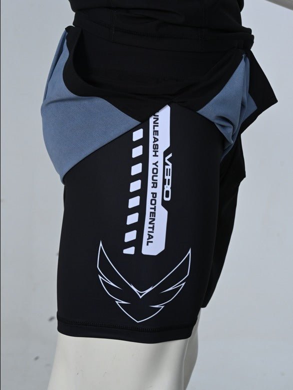 VERO - Valor - Series 2 - in - 1 Hybrid Shorts - Black - Vero Fightwear
