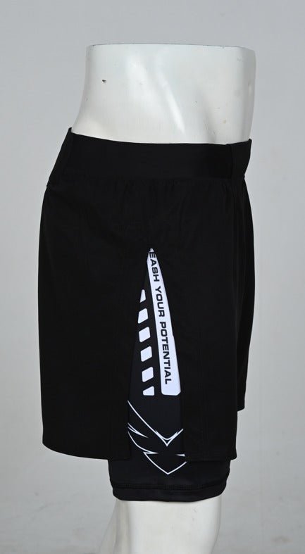 VERO - Valor - Series 2 - in - 1 Hybrid Shorts - Black - Vero Fightwear