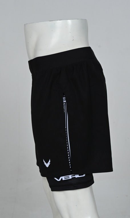 VERO - Valor - Series 2 - in - 1 Hybrid Shorts - Black - Vero Fightwear