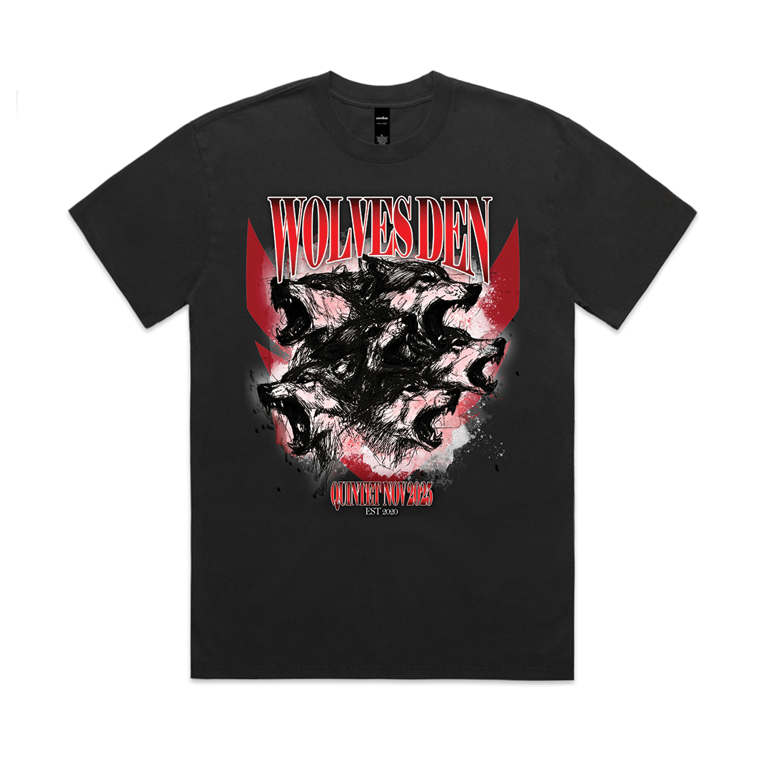 Wolves Den Quintet limited edition heavy oversized tee — Vero Fightwear Perth